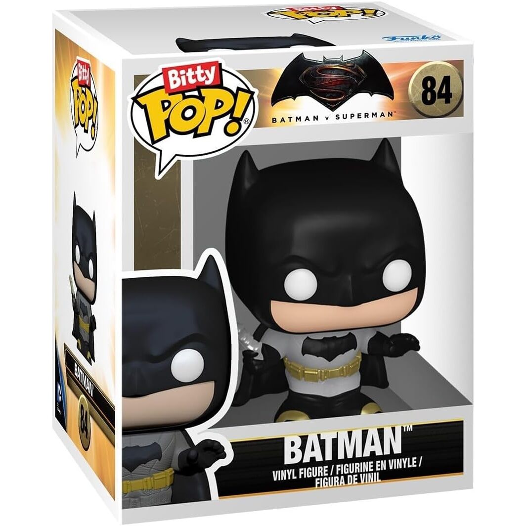 Funko Bitty Pop! Batman 85Th - Batman, 4-Pack And A Surprise Mystery Mini Figure - 0.9 Inch (2.2 Cm) - Dc Comics Collectable - Stackable Display Shelf Included - Gift Idea - Party Bags Stocking - Image 6