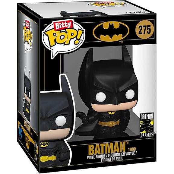 Funko Bitty Pop! Batman 85Th - Batman, 4-Pack And A Surprise Mystery Mini Figure - 0.9 Inch (2.2 Cm) - Dc Comics Collectable - Stackable Display Shelf Included - Gift Idea - Party Bags Stocking - Image 9