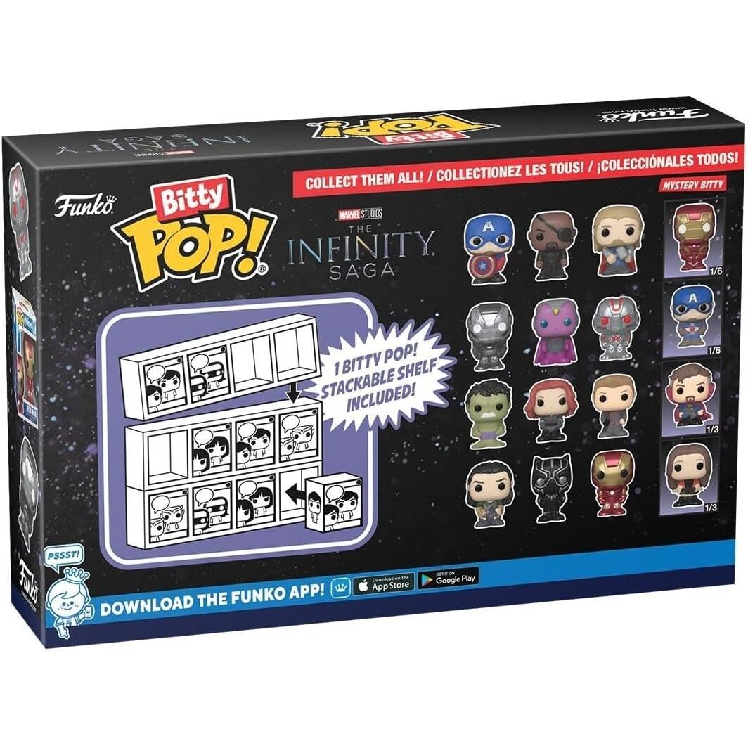Alternative view of Funko Bitty Pop! Marvel - Hulk And A Surprise Mystery Mini Figure - 0.9 Inch (2.2 Cm) - Marvel Comics Collectable - Stackable Display Shelf Included - Gift Idea - Party Bags Stocking