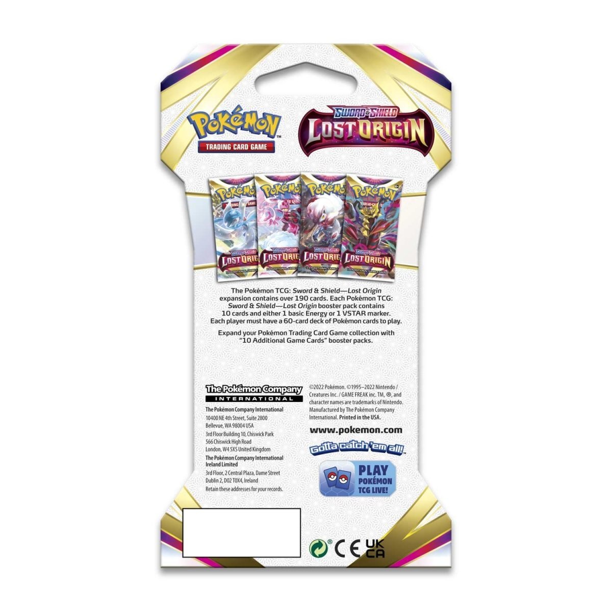 Pokemon Sword & Shield- Lost Origin Sleeved Booster Pack - Image 6