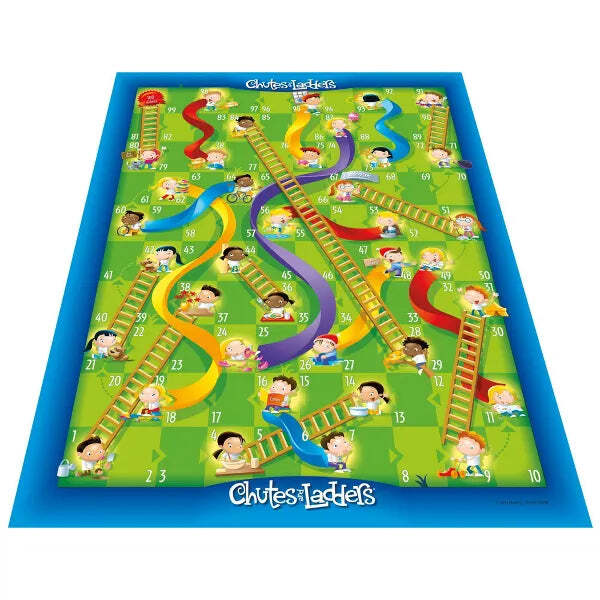 Alternative view of Chutes & Ladders Board Game