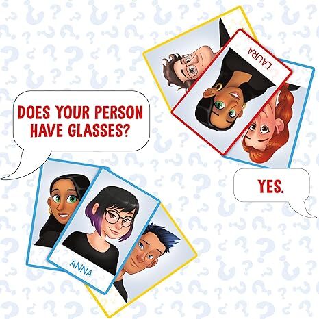 Alternative view of Guess Who? Card Game