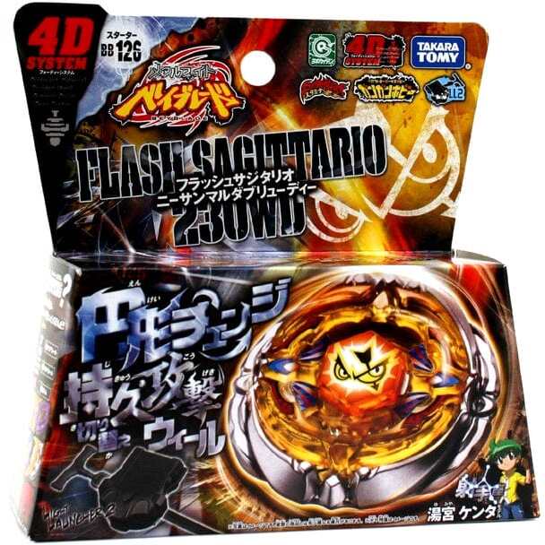 Takara Tomy Flash Sagittario 230Wd Metal Fury Beyblade Starter W/ Launcher Bb-126