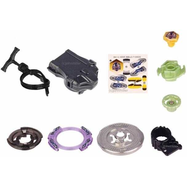 Alternative view of Takara Tomy Scythe Kronos T125Eds Metal Fury Beyblade Starter W/ Launcher Bb-113